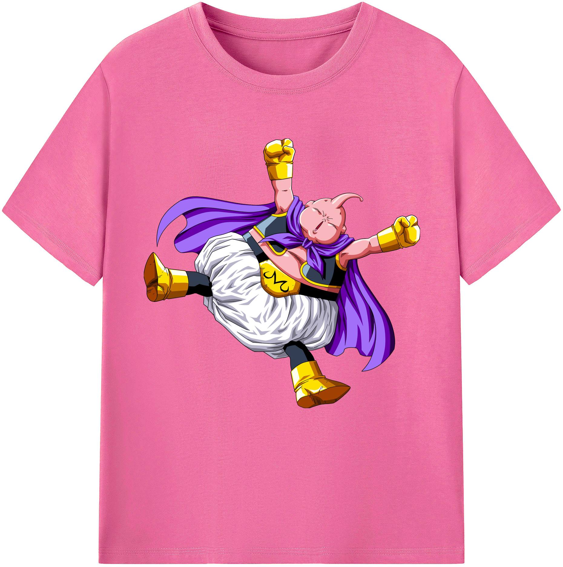 （画像用） ドラゴンボール 魔人ブウ DRAGON BALL Majin Buu レディースカジュアルプリントTシャツ（綿100％）